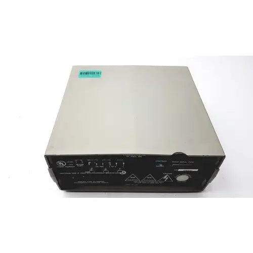 Silver metallic vasamedics laserflo blood perfusion monitor bpm2 with black control panel featuring knobs and switches