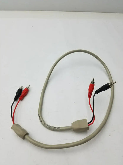 Generic VCR BK CH1/L RD: CH2/R, 2 Sided Black and Red Battery Pin Cable Battery Pin Cable, second-hand product photo 1