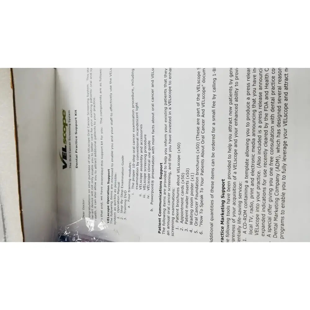 VELscope Mucosal Examination System Model V1 PN 20-1089 Complete Kit Mucosal Examination System, second-hand product photo 16