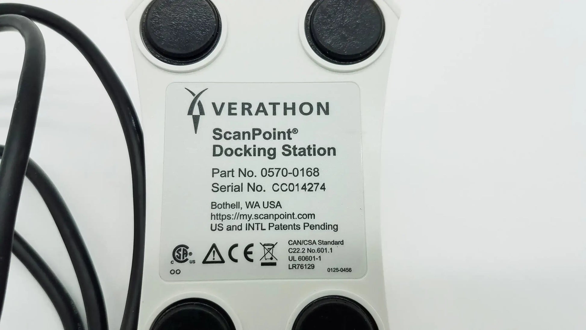 Verathon 0570-0168 BladderScan Probe Scan Point USB Docking Station BladderScan Probe Scan Point USB Docking Station, second-hand product photo 12
