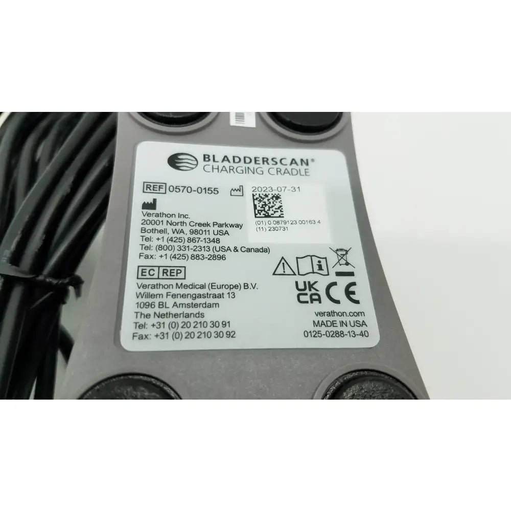 Verathon BladderScan 0570-0155 Charging Cradle With Power Supply Charging Cradle, second-hand product photo 11
