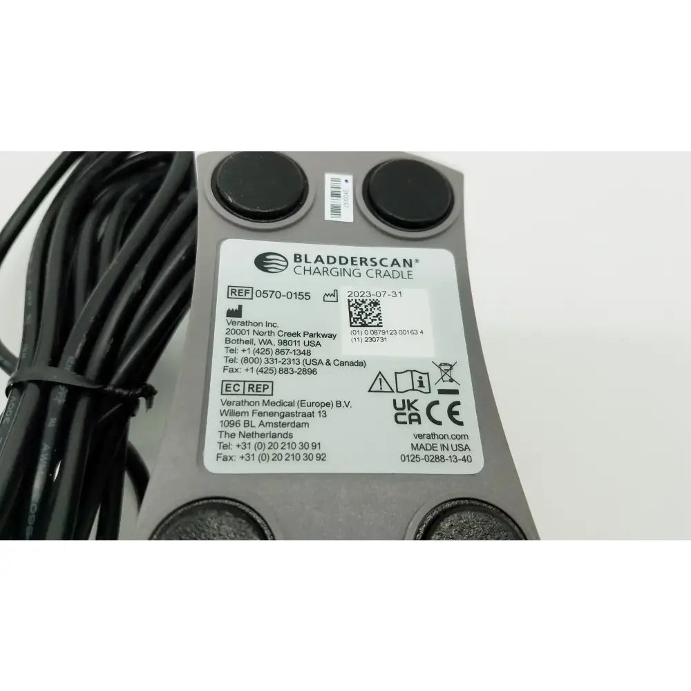 Verathon BladderScan 0570-0155 Charging Cradle With Power Supply Charging Cradle, second-hand product photo 10