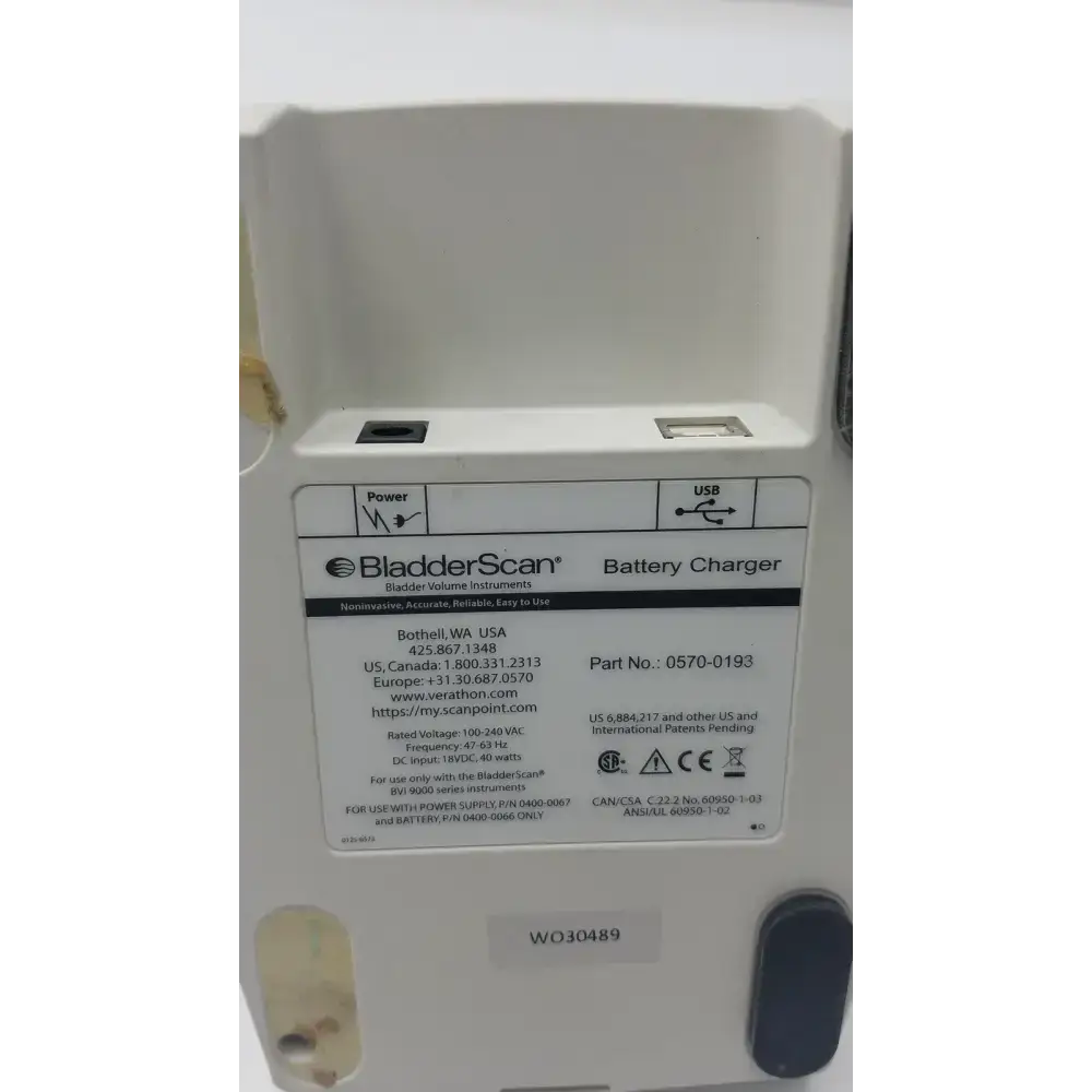 Verathon BladderScan Battery Charger 0570-0193 Battery Charger, second-hand product photo 6