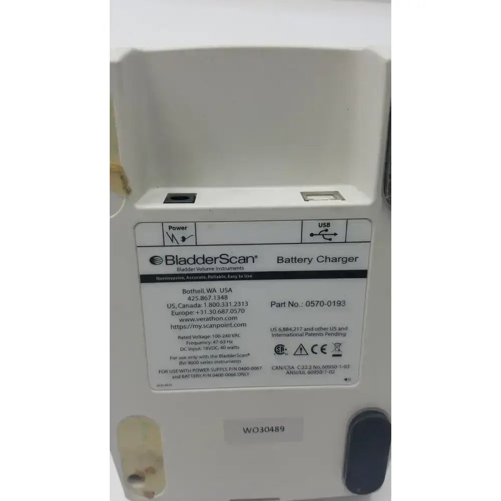 Verathon BladderScan Battery Charger 0570-0193 Battery Charger, second-hand product photo 6