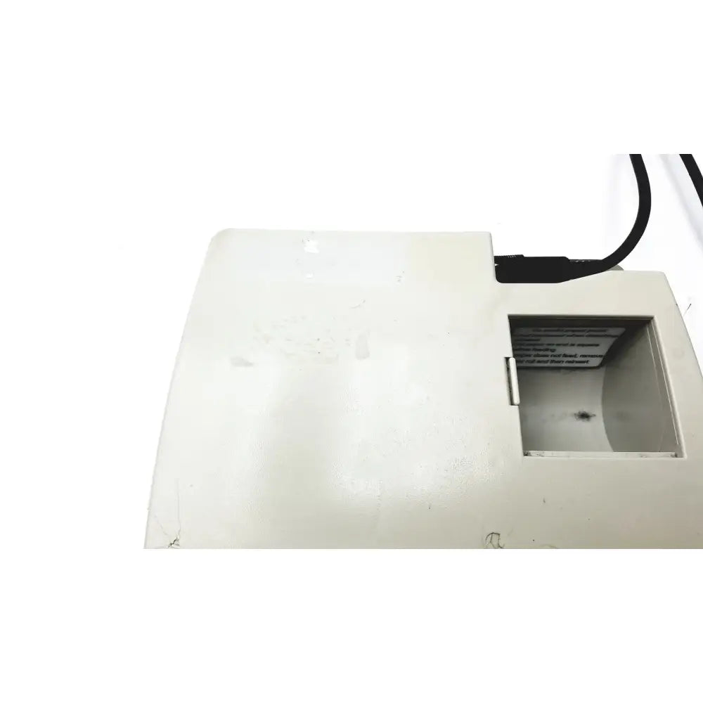 White plastic verathon bladderscan bvi 3000 bladder device with rectangular slot and black cable plugged into side