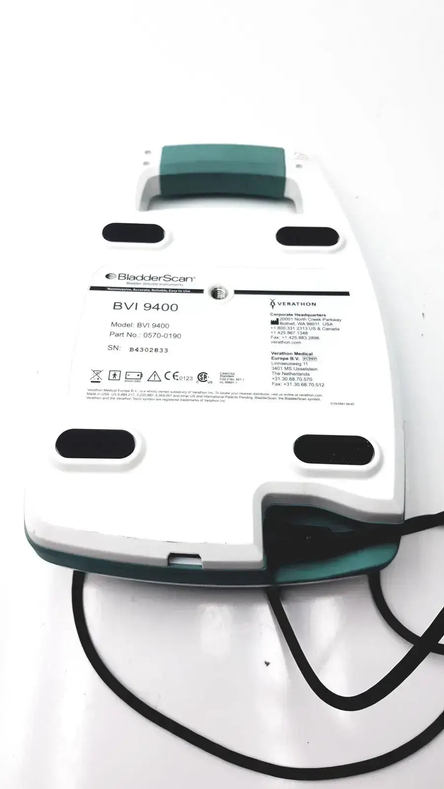 Verathon BladderScan Portable Bladder Scanner BVI 9400 Bladder Scanner, second-hand product photo 7