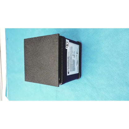 Black textured Verathon BladderScan tissue equivalent bladder phantom device with white label on its side