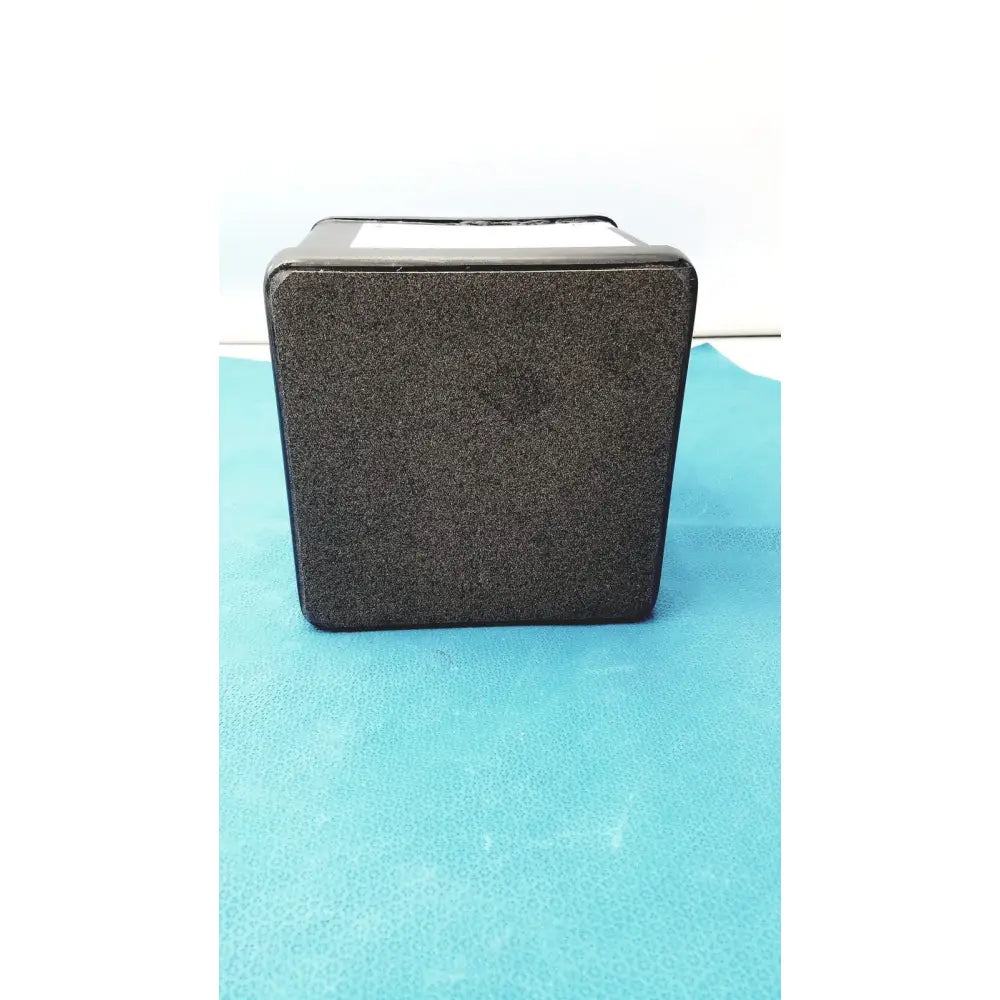 Black textured square box with white label of verathon bladderscan tissue equivalent bladder phantom 0620-0068