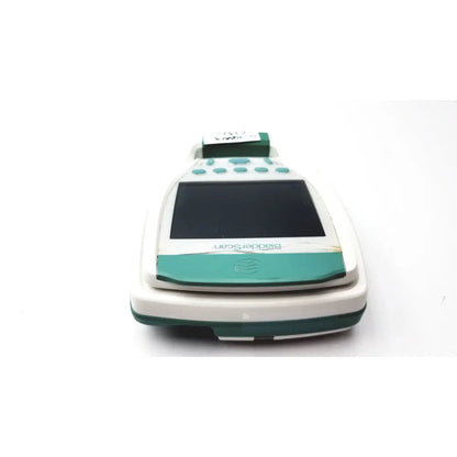 Teal and white verathon bvi 9400 bladder scanner sn- b4010971 payment terminal with touchscreen display