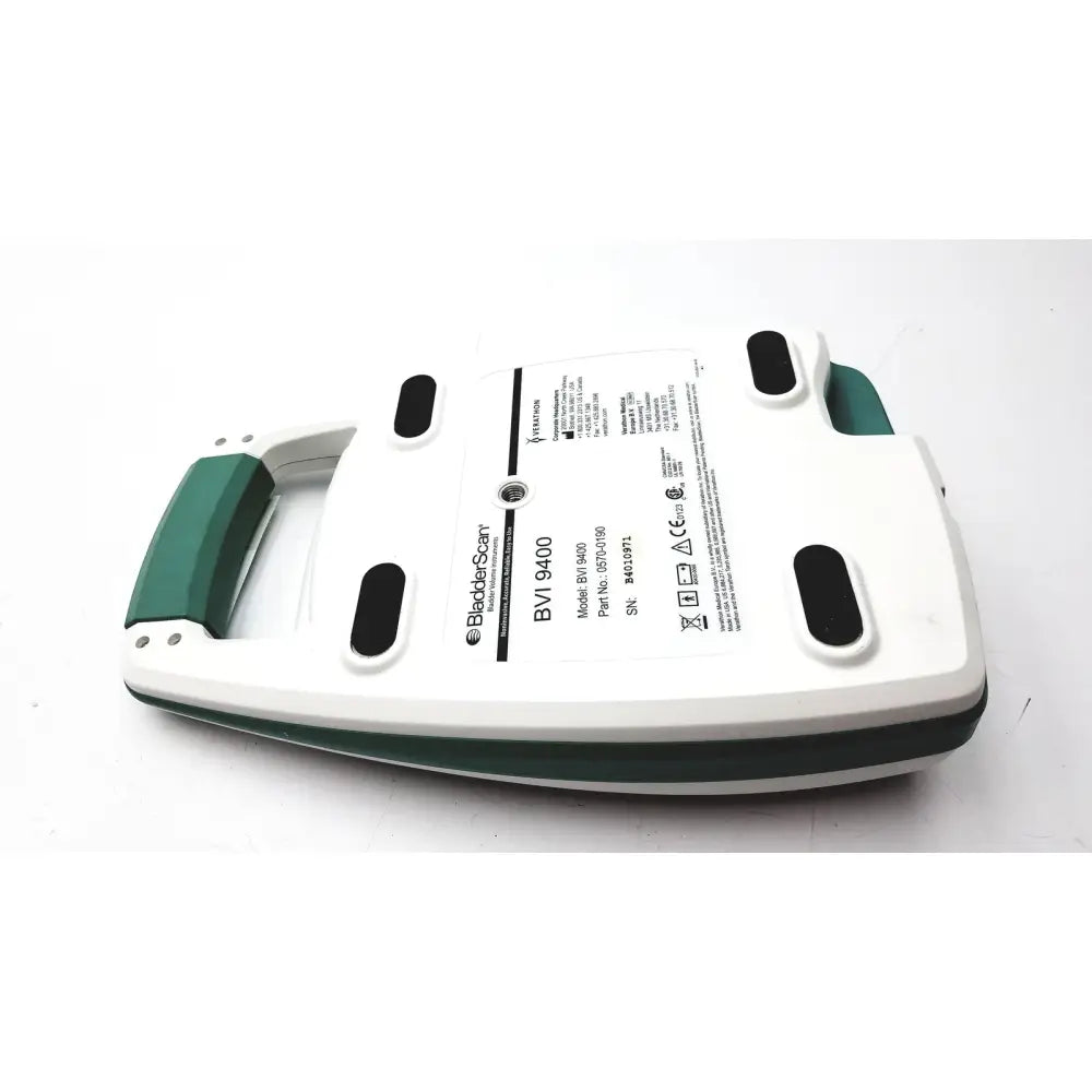 White and green bissell 9400 vacuum cleaner with sleek modern design in verathon bvi 9400 bladder scanner sn- b4010971 product image