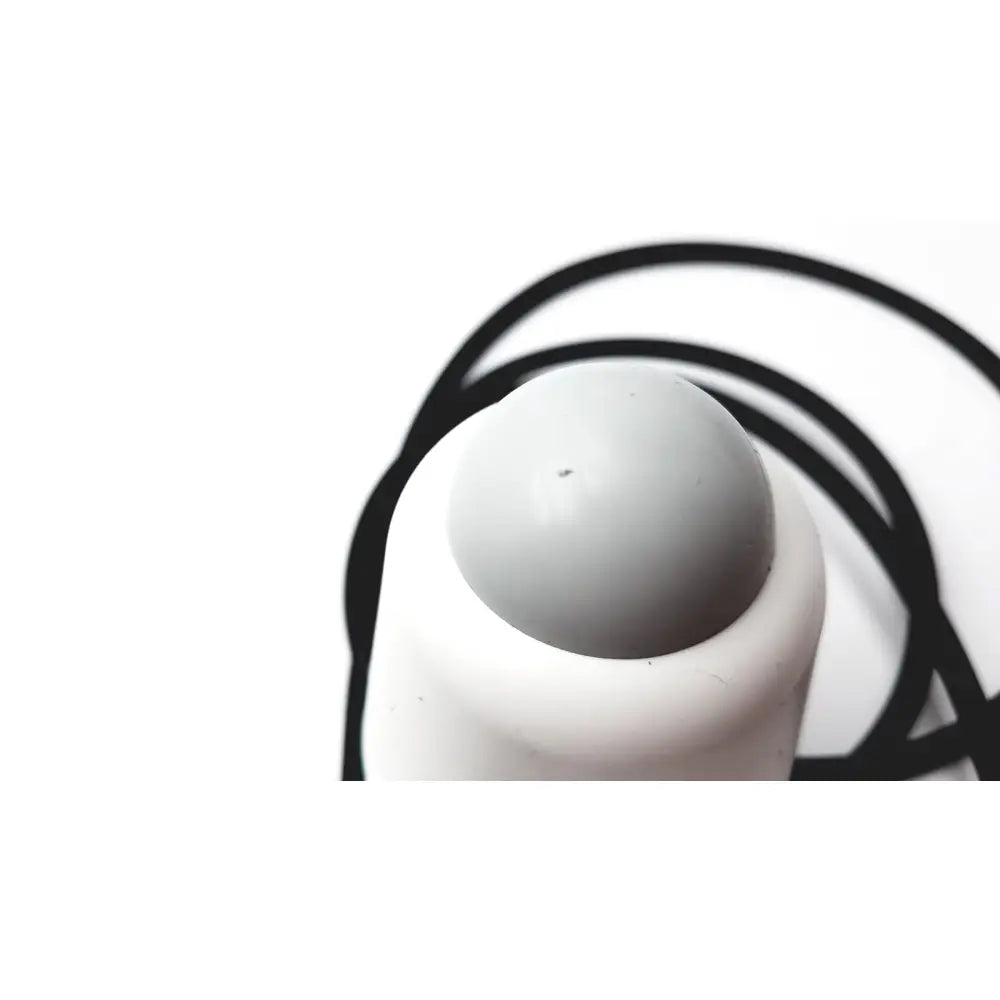 White plastic pen with gray spherical cap for reuse medical purposes in verathon bvi 9400 bladder scanner with probe