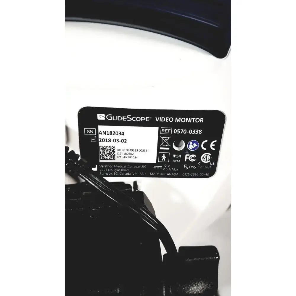 Verathon Glidescope Cobalt AVL Monitor Video Laryngoscope Display Unit Video Laryngoscope Monitor, second-hand product photo 12