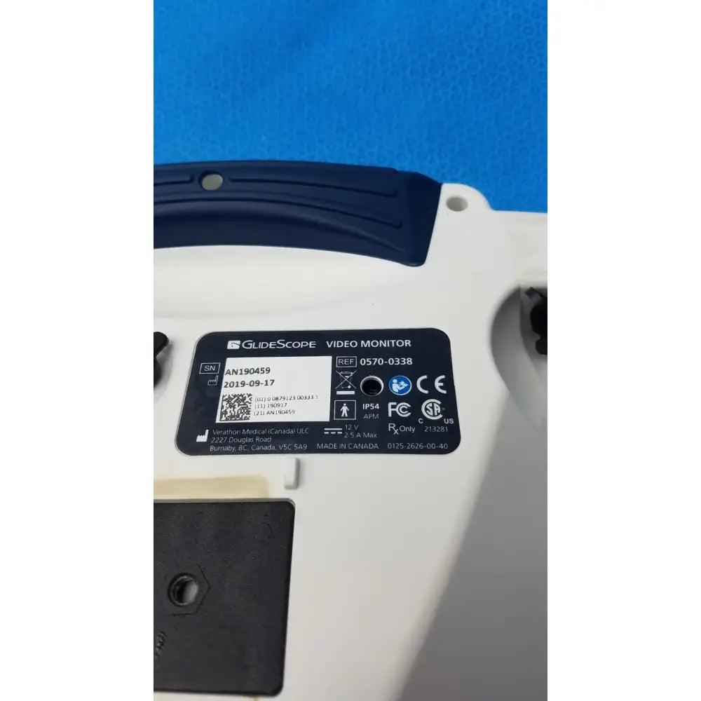 Verathon Glidescope Portable Video Monitor 0570-0338 Video Laryngoscope Monitor, second-hand product photo 6