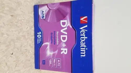 Verbatim dvd+r 10pcs Blank DVD Media, second-hand product photo 1