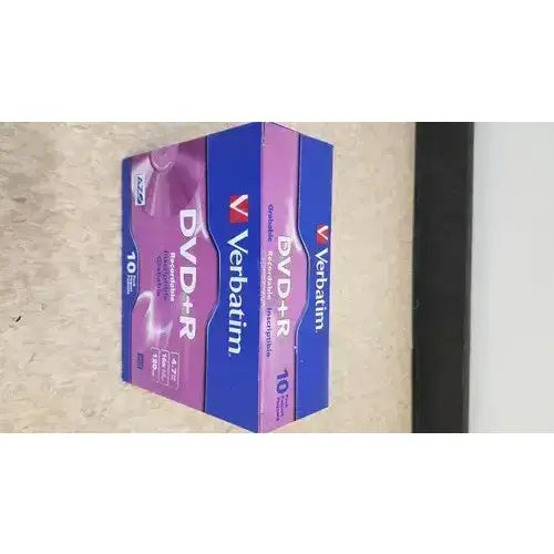 Verbatim dvd+r 10pcs Blank DVD Media, second-hand product photo 2
