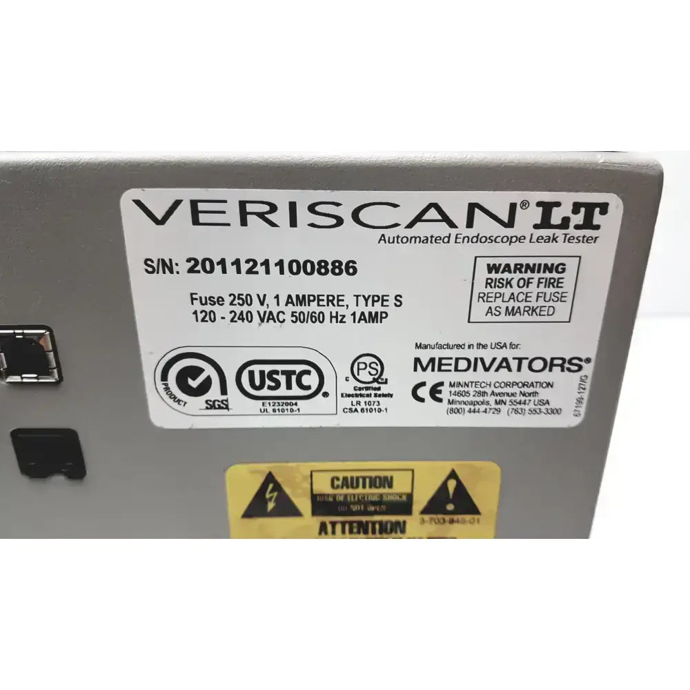 Veriscan LT Automated Endoscope Leak Tester Endoscope Leak Tester, second-hand product photo 8