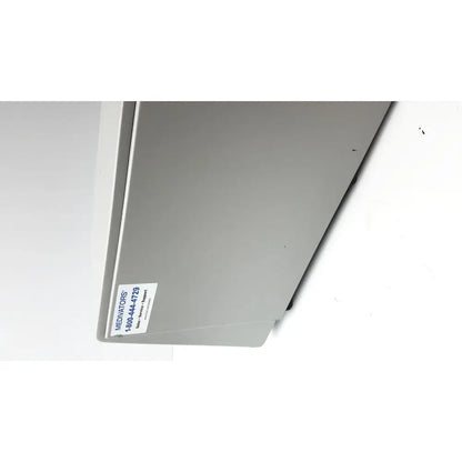 Gray metal veriscan lt automated endoscope leak tester with white label and blue text for accurate leak detection