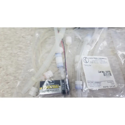Clear plastic tubing set with white connectors and energizer industrial label for verities analyzer clinical laboratory diagnostic system