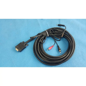 كابل فيديو تصويري من VGA إلى DVI-D مع كابل صوت RCA