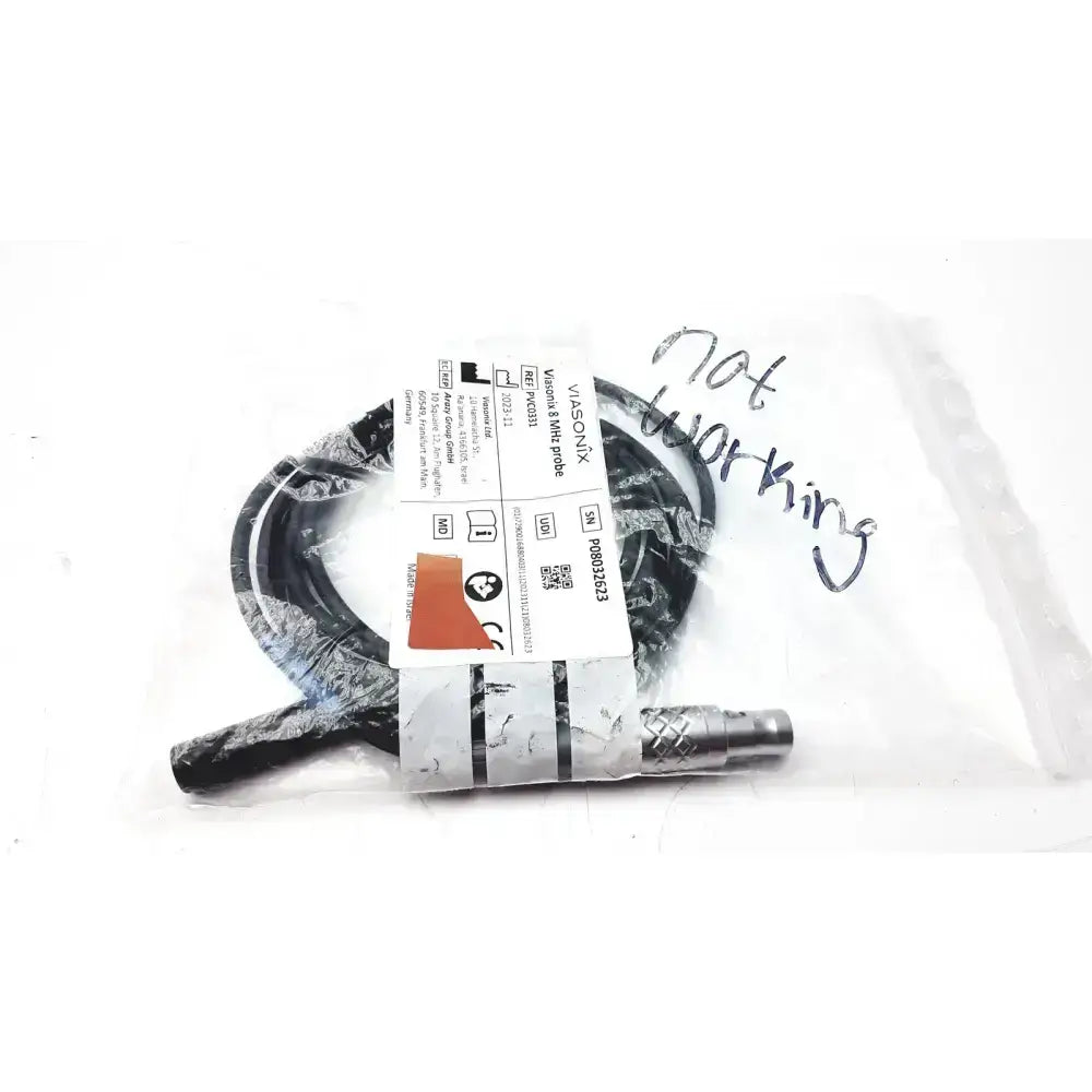 Philips Viasonix 8 MHz Probe PVC0331 Doppler Ultrasound Probe, as-is (for parts) product photo 2