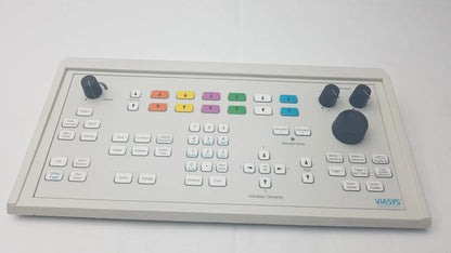 Viasys healthcare EMG compatible control panel white video production controller with colorful buttons and black rotary knobs