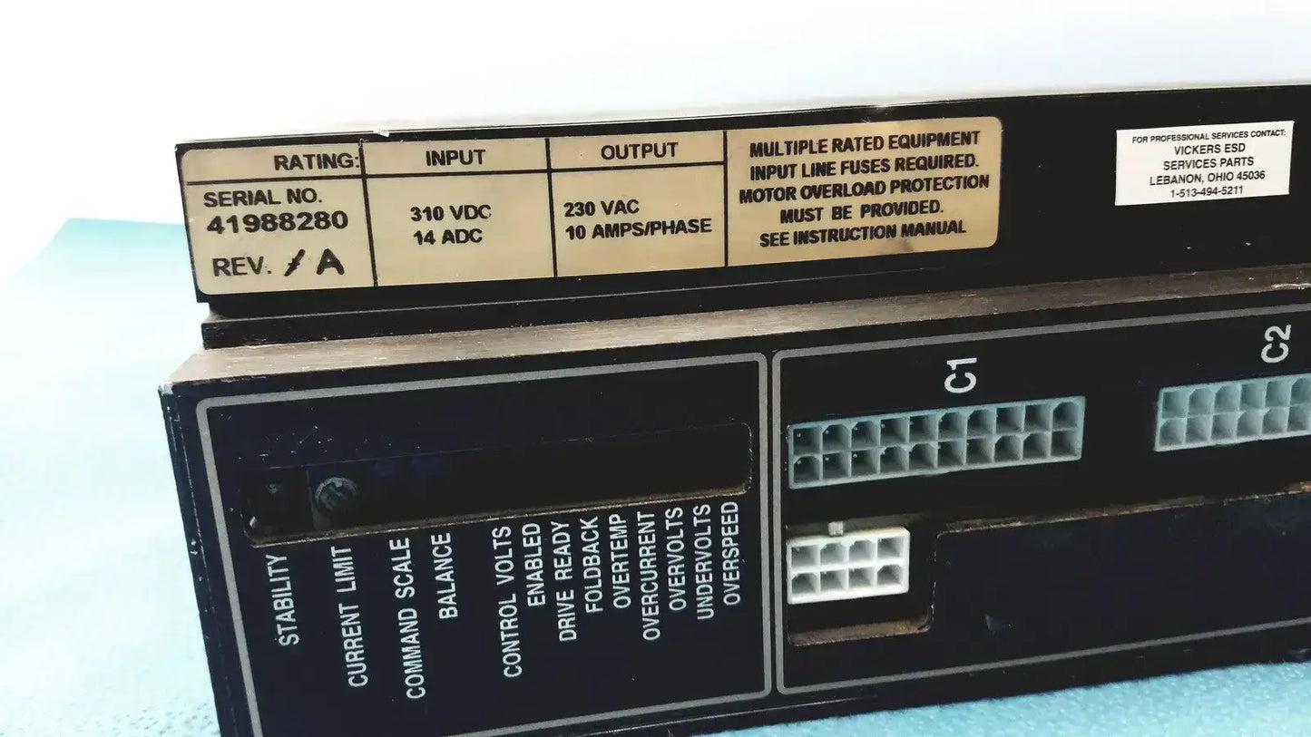 Vickers Servo Drive BDS4 21023 414W32 GZ Servo Drive, second-hand product photo 5