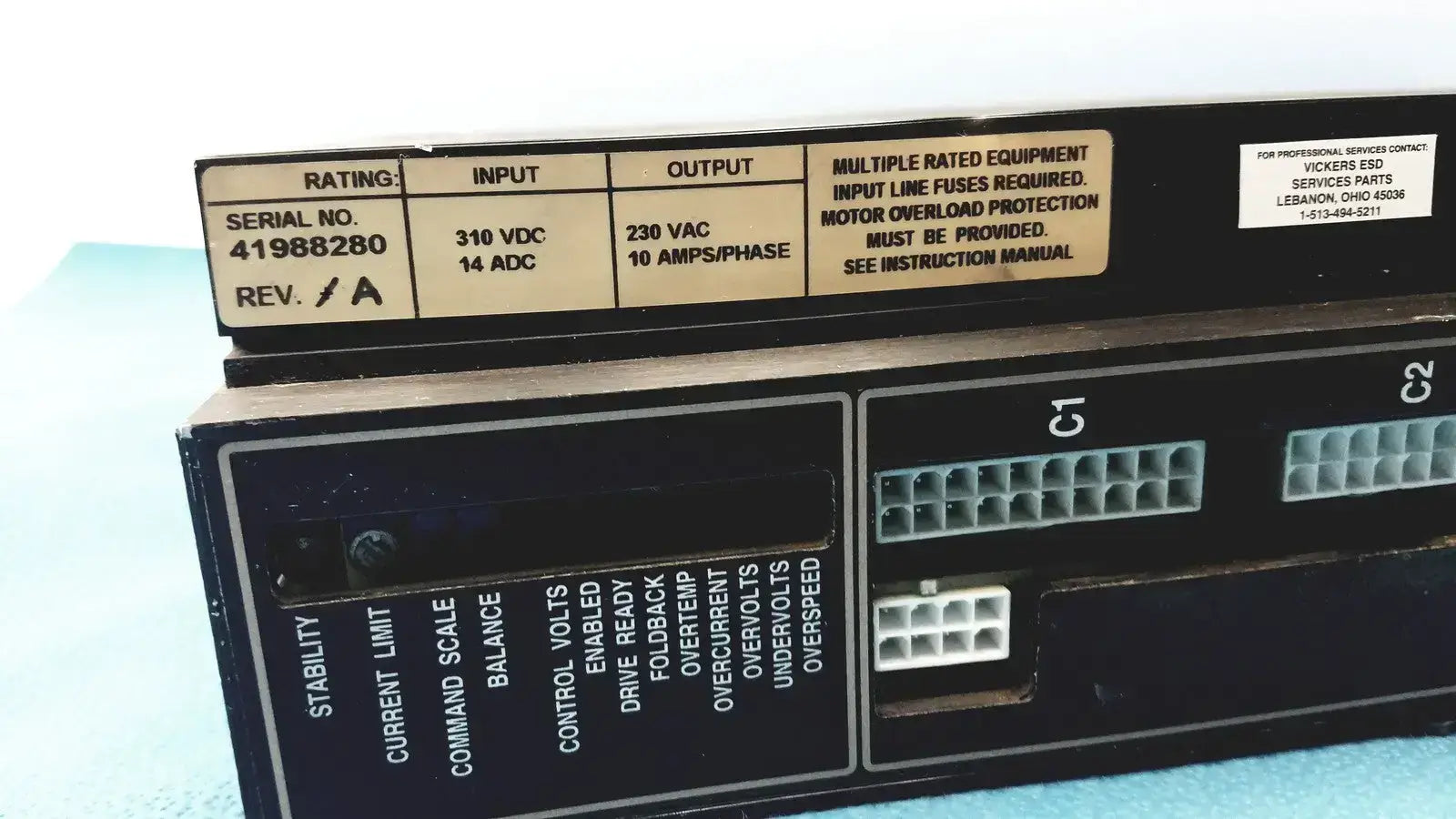 Vickers Servo Drive BDS4 21023 414W32 GZ Servo Drive, second-hand product photo 5