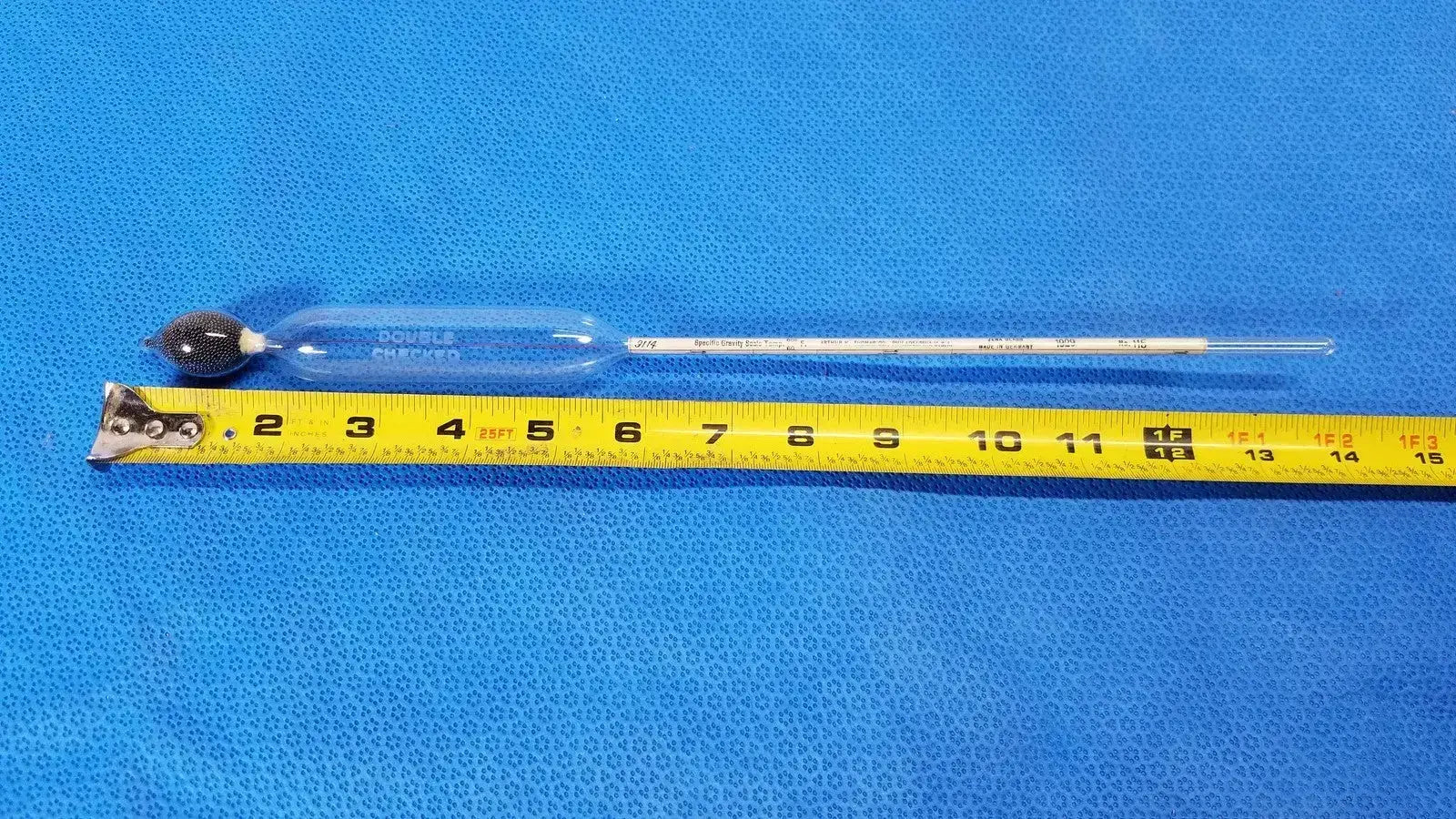 Generic Vintage Brew and Mash Tester Glass Beer Hydrometer 600/60 Specific Gravity Laboratory Hydrometer, second-hand product photo 2