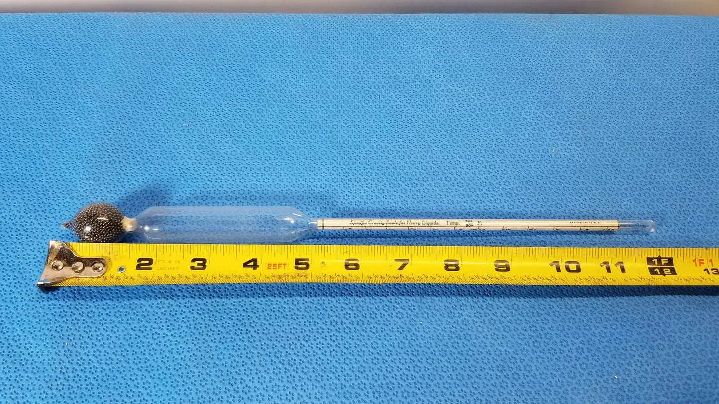 Unbranded Vintage Long Floating Mash & Brew Tester Thermometer German Made Lab Tool Laboratory Thermometer, second-hand product photo 2