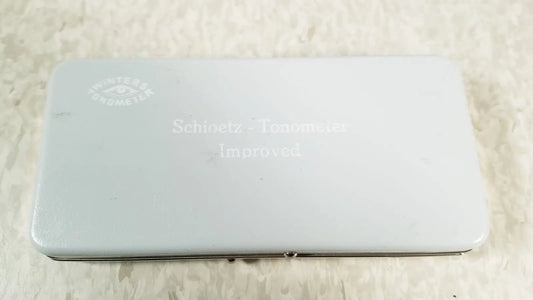 Winters Tonometer Vintage Winters Schioetz Tonometer Improved Optometry With Case & Papers Tonometer, second-hand product photo 2
