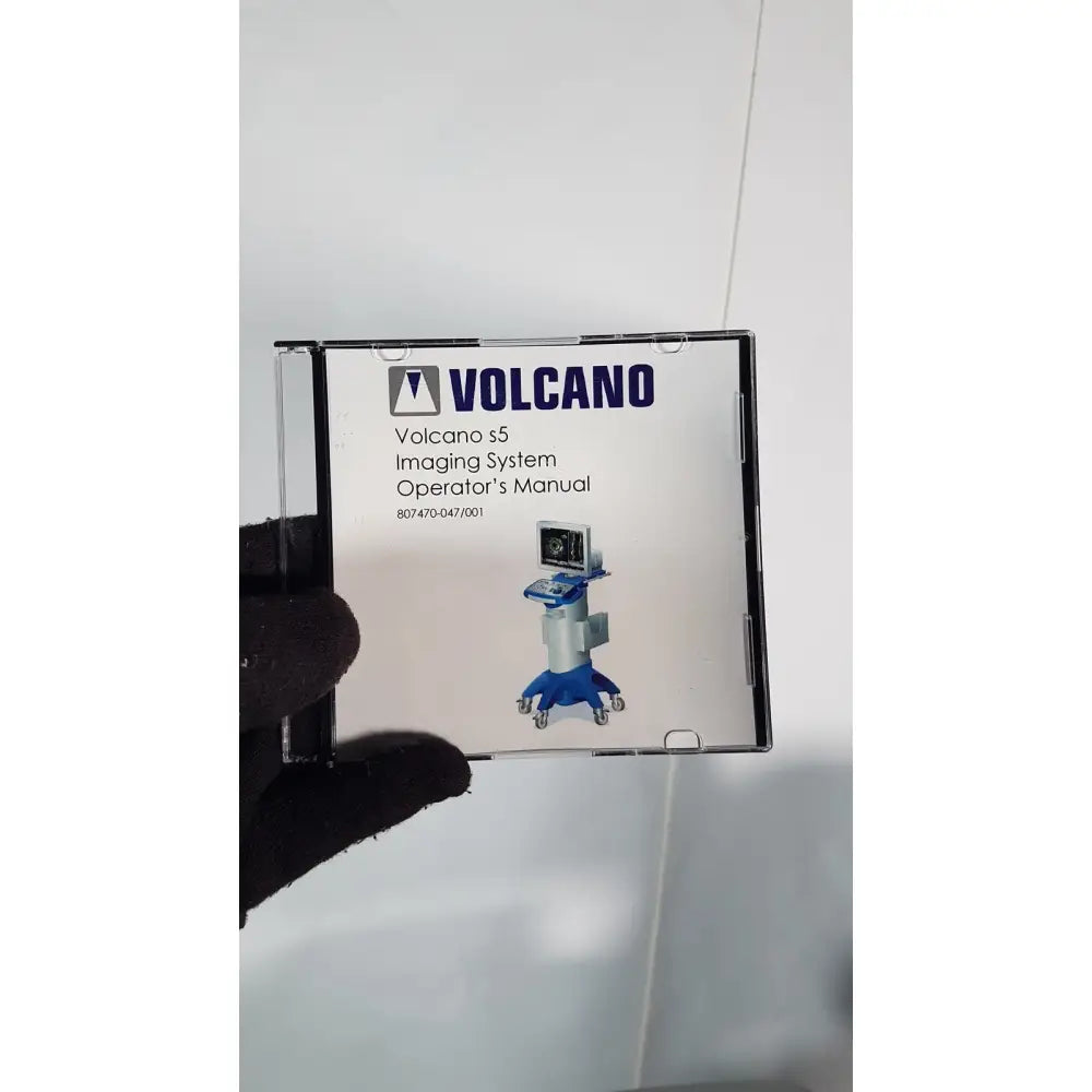 Volcano s5 imaging system operator’s manual in clear plastic cd case for reuse medical applications and reference