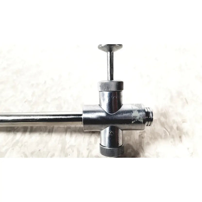 Vwgh cat t-shaped silver metal valve with threaded connections and knurled knob for reuse medical endoscope sheath use