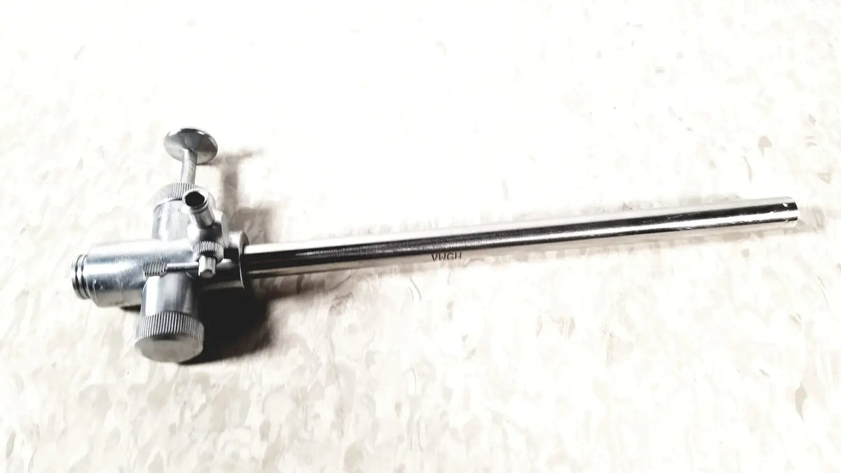 Stainless steel vwgh cat endoscope sheath with long slender shaft and three adjustable knobs for reuse medical applications