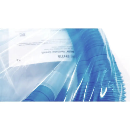 Blue corrugated plastic tubing in clear packaging for vyaire 0y1778 airlife ventilator circuit product