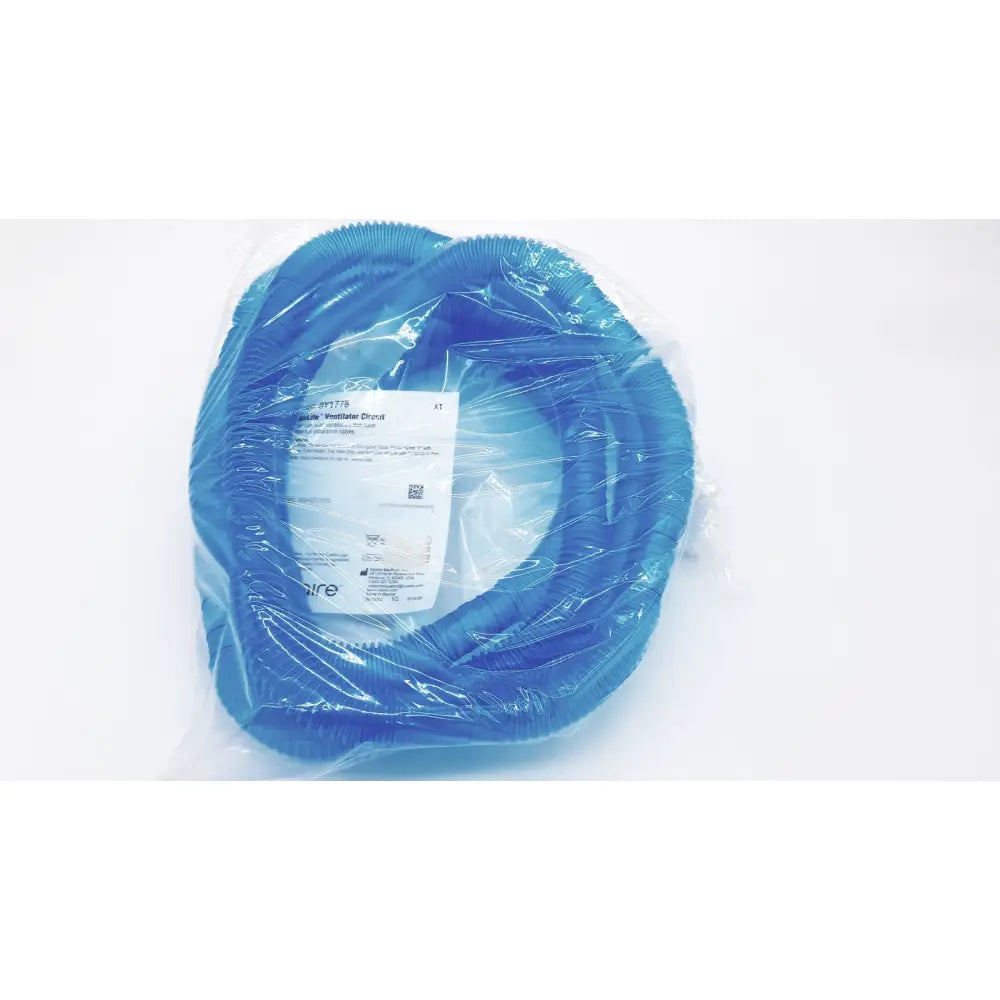 Blue corrugated plastic ventilation duct in clear packaging for vyaire 0y1778 airlife ventilator circuit