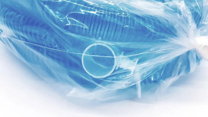 Blue translucent plastic tubing bundled in a clear bag for vyaire 0y1778 airlife ventilator circuit use