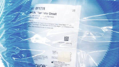 Vyaire 0y1778 airlife ventilator circuit in clear plastic packaging with white label, black text, and qr code