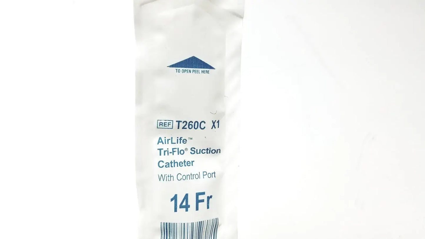 Vyaire AirLife Tri-Flo Suction Catheter, 14Fr (T260C X1) Suction Catheter, second-hand product photo 3