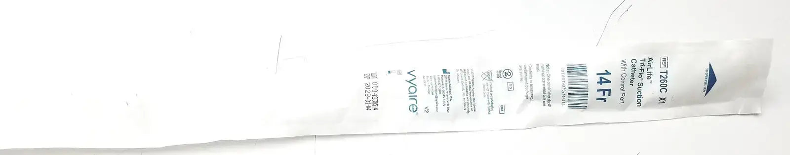 Vyaire AirLife Tri-Flo Suction Catheter, 14Fr (T260C X1) Suction Catheter, second-hand product photo 1