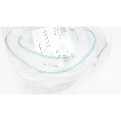 Clear plastic-wrapped medical tubing with light blue tint and white connectors for vyaire airlife volume ventilator circuit