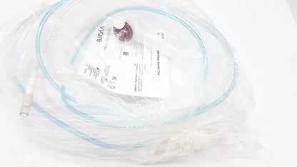 Clear plastic oxygen mask with transparent tubing and white connector packaged for vyaire airlife volume ventilator circuit