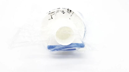 White plastic medical device with blue accents in clear packaging by vyaire medical gmbh for reuse medical use