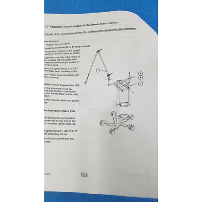 Vyaire Medical LTV Series Ventilator Floor Stand - Floor stand / mobile support frame
