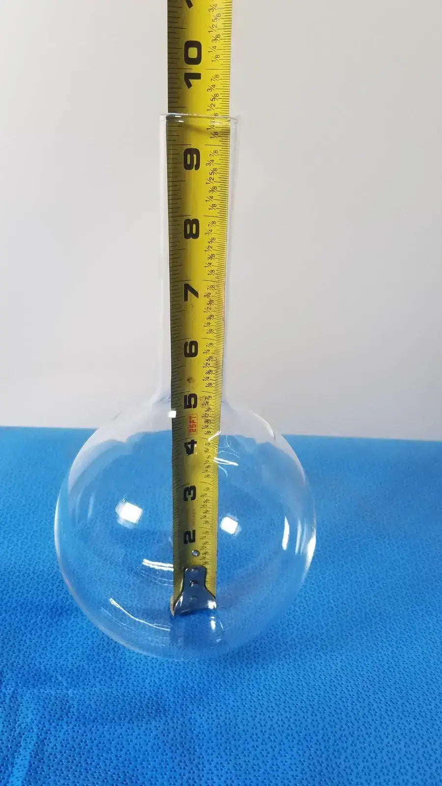 VYCOR 1000mL Long Neck Round Bottom Flask – Borosilicate Laboratory Glassware Laboratory Glassware, second-hand product photo 3