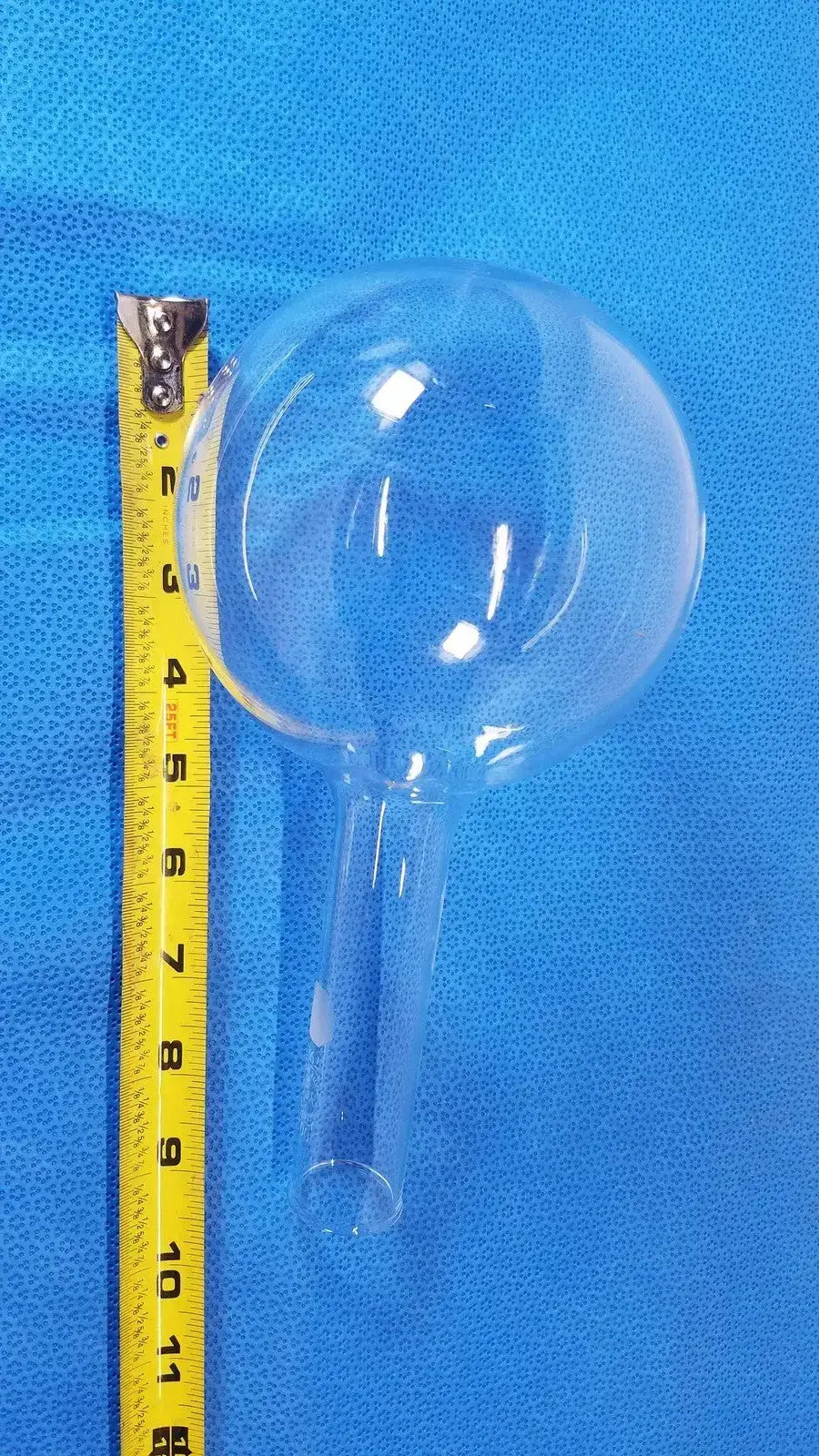 VYCOR 1000mL Long Neck Round Bottom Flask – Borosilicate Laboratory Glassware Laboratory Glassware, second-hand product photo 1