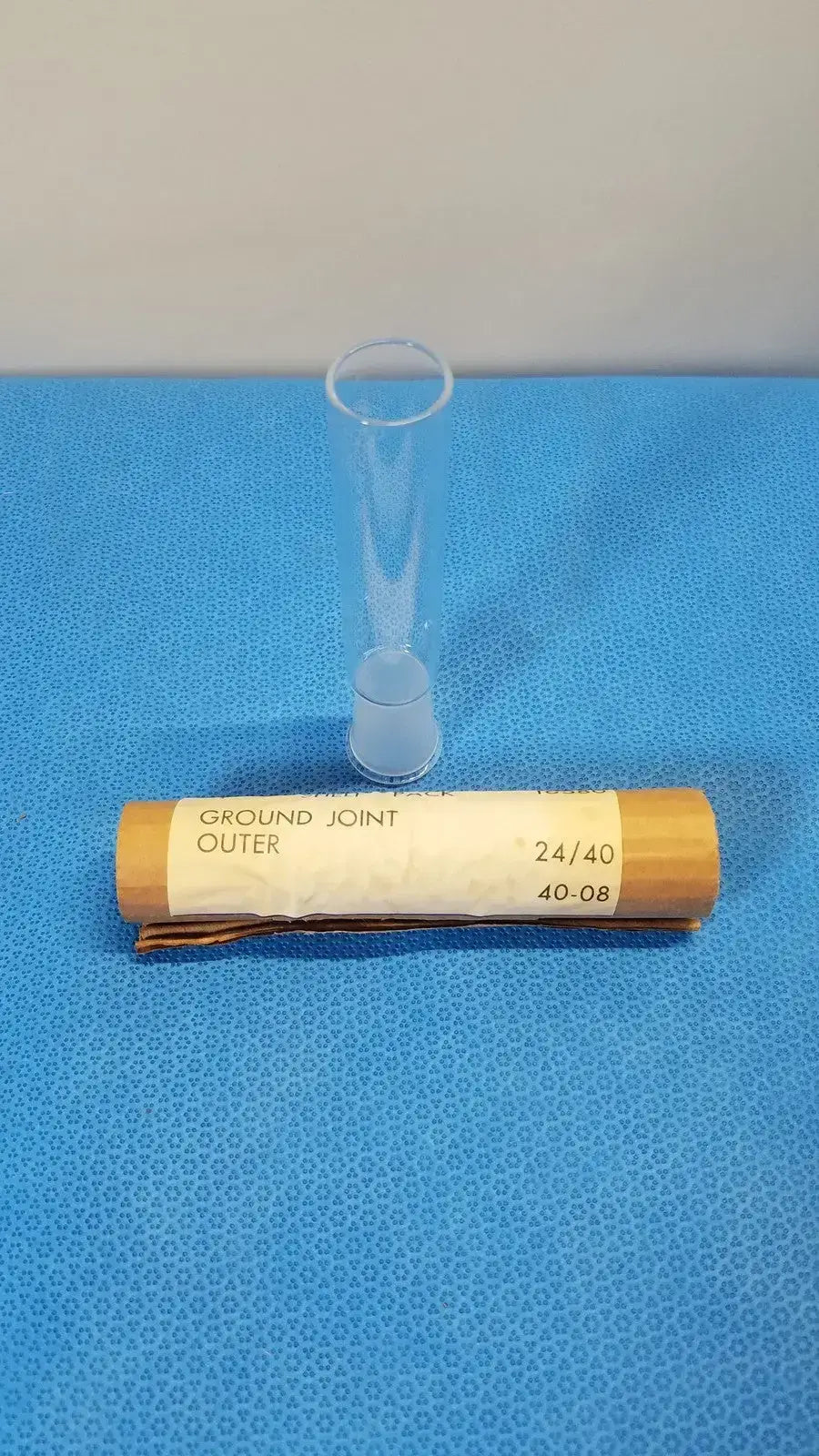 Vycor 24/40 Full Length Outer Ground Glass Joint, Lab Glassware Connector Outer Ground Glass Joint, second-hand product photo 4