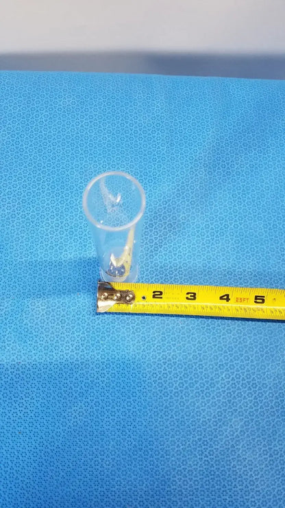 Vycor 24/40 Full Length Outer Ground Glass Joint, Lab Glassware Connector Outer Ground Glass Joint, second-hand product photo 1
