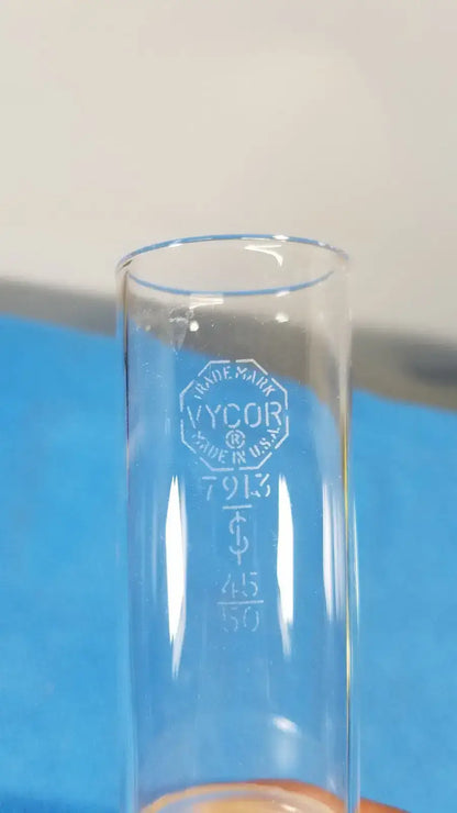 VYCOR High-Temperature Glass Joint Adapter, Ground Outer Joint 45/50 Laboratory Glassware Adapter, second-hand product photo 3