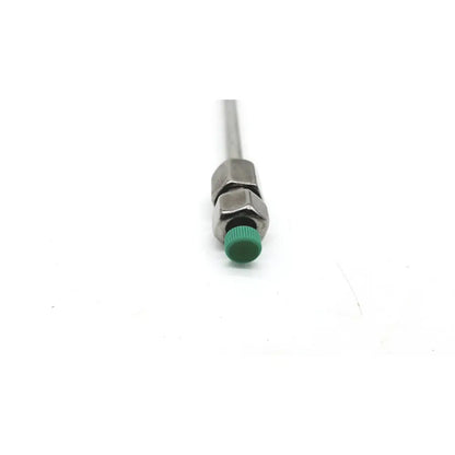 Metallic surgical instrument with green plastic cap for vydac peptide c18 column e970702-4-3 model