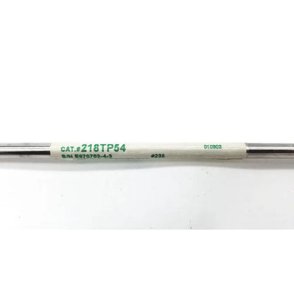 A metallic peptide c18 column rod with white label showing vydac p n 218tp54 and s n e970702-4-3 serial numbers